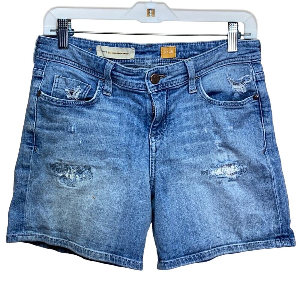 Pilcro And The Letterpress Hyphen Distressed Jean Shorts 26